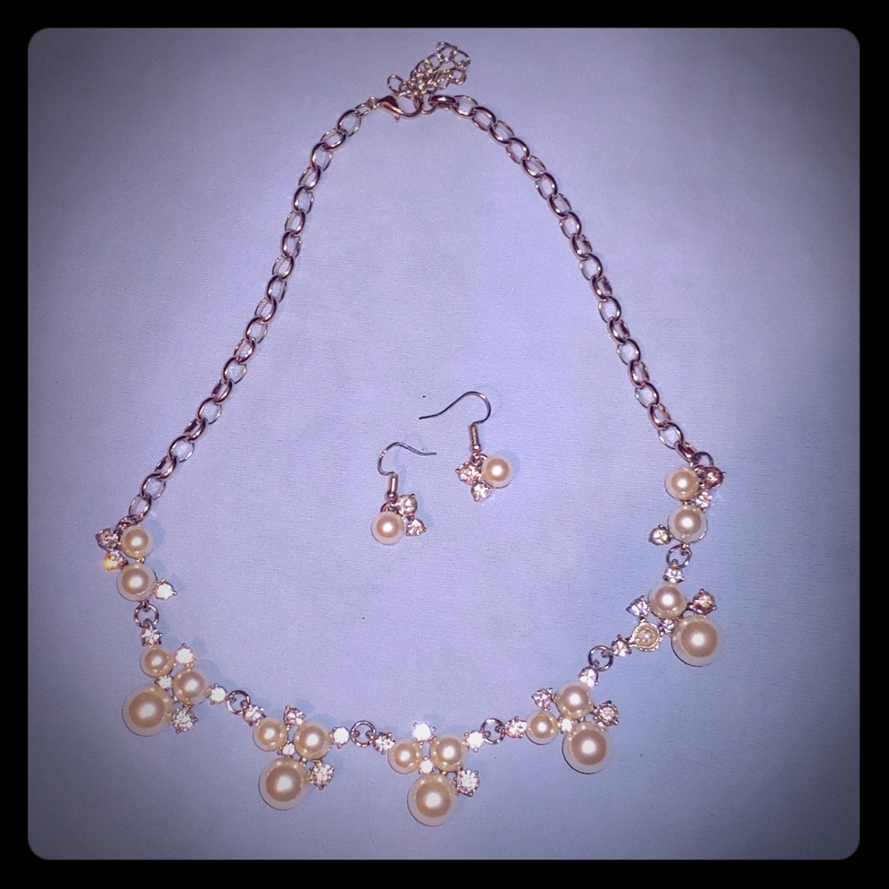 Necklace and earrings set/wedding set